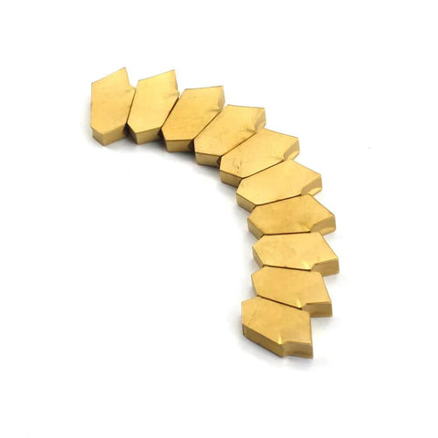 GTN-4 (QC1404) Multilayer Coated Carbide Grooving Inserts For Lathe Cut Off Tool, 0.160 Inch Width,10 Pieces Pack