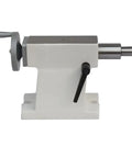 Rock Solid Cnc Four Axis Indexing Head Paired With Heavy Duty Mt3 Tailstock Crafted From Cast Iron featuring smooth action tailstock.