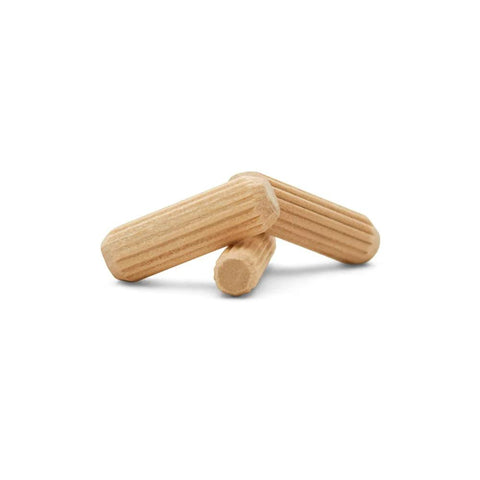 One Inch Long Fluted Dowel Pins One Quarter Inch Diameter Pack Of 300 For Woodworking Furniture And Crafts Durable Wooden Dowels