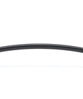 Front view of Monterey Collection 6 5 16 Inch Center To Center Matte Black Modern Arched Cabinet And Drawer Pull Handle