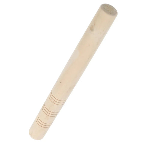 Wooden Sickle Handle Grip With Ergonomic Design And Noslip Comfort For Sickle Replacement, shown at an angle on white background.
