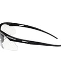 Hella Comfortable Bifocal Safety Glasses With 2.5 Magnification For Men And Women, Kickass Anti Scratch Hard Coat Lenses, High Impact Ansi Z87 Plus Snug Flex Frames, Sweet Deal Pack Of Twelve. Black frame with clear lenses.