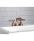 Concord Mini Widespread Lavatory Faucet Polished Chrome Finish with Solid Brass Construction installed on a white sink