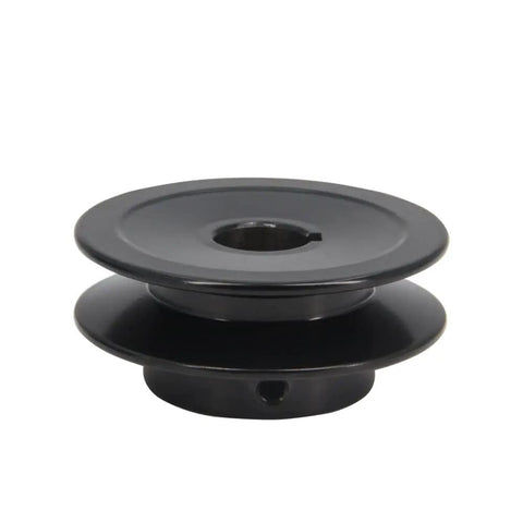 AK25 Single Groove Web Sheave For V Belt Drive, Cast Iron Pulley, 2.5 Inch Outer Diameter, Five Eighths Inch Bore, Beefy One Groove Design For Smooth Quiet Operation.