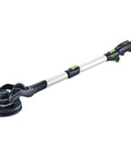 PLANEX LHS 2 225 EQI Plus Drywall Sander With LED Ring Light Arm Friendly Adjustable Suction Power, extended handle view