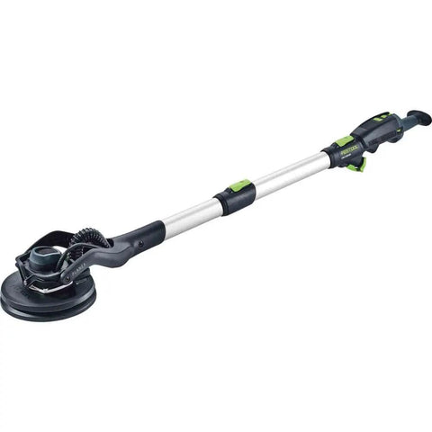PLANEX LHS 2 225 EQI Plus Drywall Sander With LED Ring Light Arm Friendly Adjustable Suction Power, extended handle view