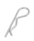 Zinc-plated hitch clip from Clevis Pin and Cotter Pin Assortment Kit With Zinc Plated Hitch Clips For Trailers Lawn Mowers And Trucks Includes Multiple Sizes