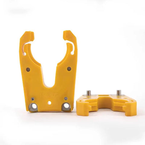 5 Piece ISO30 Tool Holder Claw Clamp Set For CNC Router And Wood Engraving Machines Yellow ABS Nylon Construction