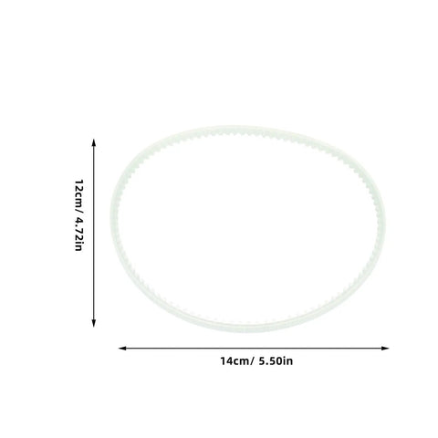 Tough As Nails Rubber Drive Belts Pack Of Four For Heavy Duty Industrial Sealers showing a single clear rubber drive belt measuring 14cm.