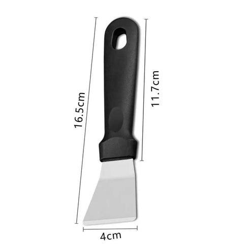 Close-up of a 3D printer build plate scraper from the 28 Piece 3D Printer Tools Kit With Storage Case For All FDM And SLA Printers.