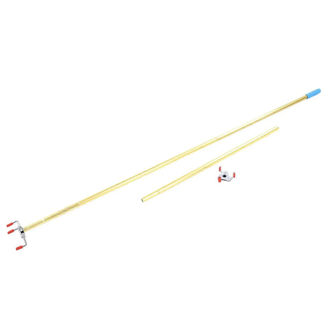 Smoke Detector Removal Tool Heavy Duty Aluminum Pole Extendable Reach Stick, 3.3m pole with ABS clip for high ceilings.