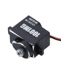 Rock Solid Digital Mini Servo Driven By Brushless Motor Tech With Hella Accurate 1.5 Kg Torque For Rc Cars Helicopters And Tracked Rides Straight Drop In Upgrade Kit, side view with connector.
