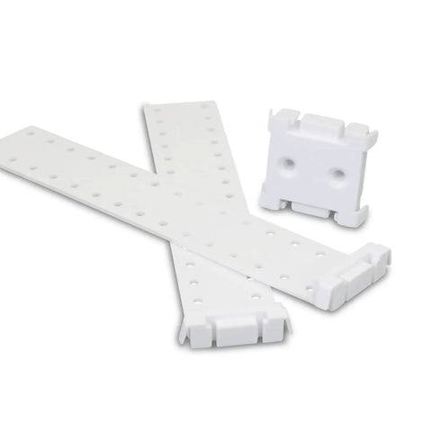 Set Of 2 Icemaker Outlet Box Mounting Brackets With Interlocking Center Clip Replacement For Universal Supply Outlet Boxes