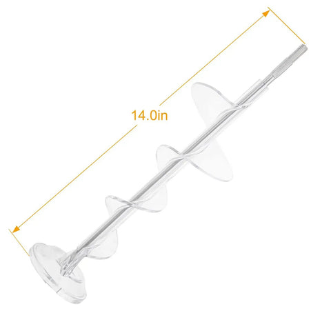 Auger Replacement For GE Refrigerator Freezer Ice Dispenser WR17X11939 WR17X11705 14-inch clear plastic auger