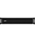 Heavy Duty Leak Proof Battery Enclosure Rack Mountable Black Case, front view showcasing mesh design for ventilation.