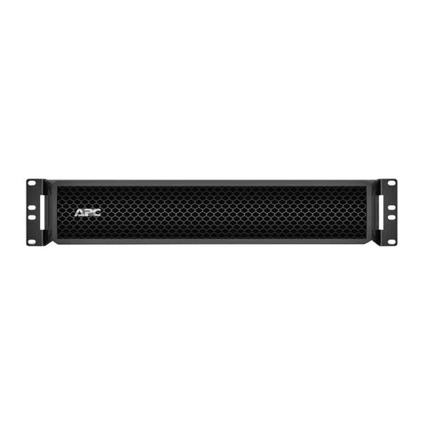 Heavy Duty Leak Proof Battery Enclosure Rack Mountable Black Case, front view showcasing mesh design for ventilation.