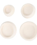 White Rubber Sink Stopper with Hanging Ring 4pcs for Bathtub Drains, featuring four sizes for versatile use in sinks.