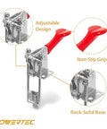 Three Pack Toggle Clamp Set With Adjustable 334 U Bolt 1000 Lb Holding Capacity 90 Degree Vertical Latch Anti Slip Hand Grip Built For Woodworking Jigs And Fixtures Cabinets Smokers And Tire Carriers That Is A Real Workhorse In Any Shop with adjustable design, non-slip grip, and rock-solid base.