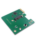Compact Dual Edge Tpu Pcie X1 Low Profile Adapter With Coral Accelerator Support For Machine Learning Ai Projects, Green circuit board design.