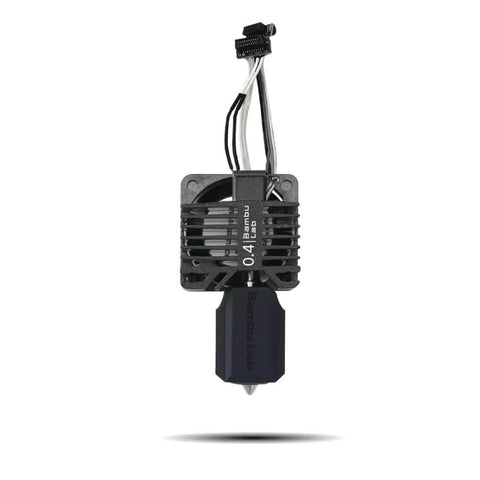 Beefed-Up P1P P1S Hotend Full Assembly Kit With Hardened Steel Nozzle 0.4mm Ceramic Heater and Cooling Fan front view
