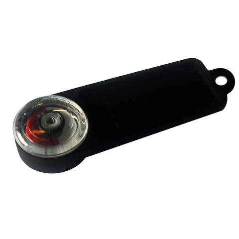 Rotation Tester And AC Detector For Circulating Pumps And Solenoid Valves A Handy No Brainer Direction Indicator And Magnetic Field Detector For HVAC And Electrical Maintenance shown in black casing with clear top.