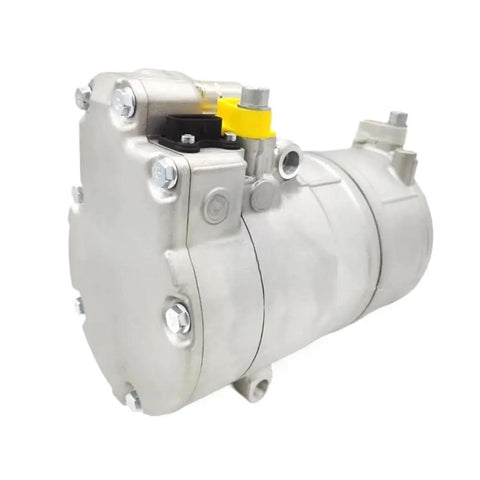 Straight Swap Electric AC Compressor For Bmw I3 I8 And Mini Hybrids Direct OE Replacement Cooling Unit side view showing detailed components.
