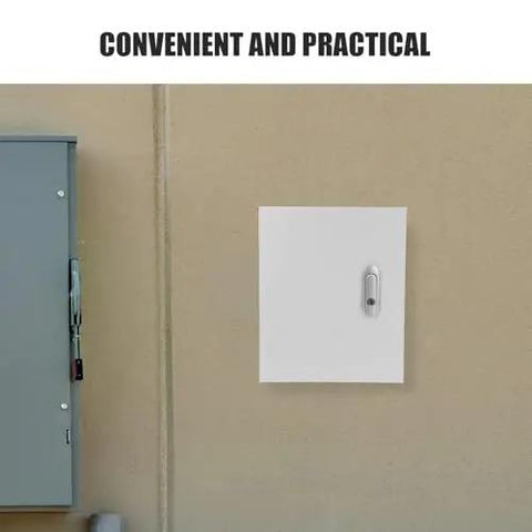 Metal Junction Box 250x300x140mm Rugged Wall Mounted Electrical Enclosure For Outdoor Use shown mounted against wall