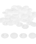 160 Pack 17mm White Screw Cap Covers Waterproof Plastic Decorative Caps For Phillips Cam Lock Nuts And Self-Tapping Screws, Fits 15mm Nut Diameter, PP Material