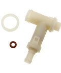 Heavy Duty Over Pressure Valve Replacement For Breville Espresso Machines Real Deal Safety Kit with seals, durable plastic, and T-shape design.