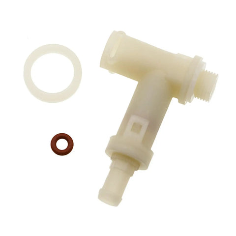 Heavy Duty Over Pressure Valve Replacement For Breville Espresso Machines Real Deal Safety Kit with seals, durable plastic, and T-shape design.