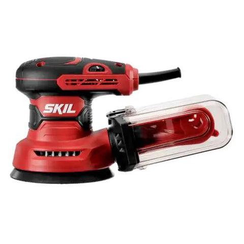 5 Inch Random Orbital Sander With Cyclonic Dust Box And 3 Piece Sanding Sheet Set, 2.8 Amp Motor, 13,000 Orbits Per Minute