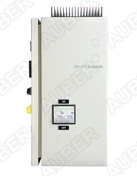 Powder Coating Oven Control Panel With Light And Fan Control 240V 75A 18000W Heavy Duty Wall Mount Enclosure front view