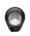 Ride Ready Smart Temp Control Car Mug showing LCD display and stainless steel interior, 11.8oz electric heating cup for coffee and tea.