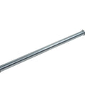 Go Kart Jackshaft 12 Inch Long 5/8 Inch Diameter With 3/16 Inch Keyway For Mini Bike Silver Galvanized Jackshaft Durable Circlip Slots At Both Ends Ready To Power Up Your Ride visible on white background.