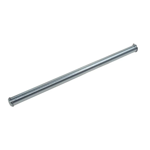 Go Kart Jackshaft 12 Inch Long 5/8 Inch Diameter With 3/16 Inch Keyway For Mini Bike Silver Galvanized Jackshaft Durable Circlip Slots At Both Ends Ready To Power Up Your Ride visible on white background.