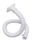 Husky Flexible Welding Fume Extraction Hose With Sturdy Square Hood For Shop Smoke Capture Slick Pom Tube Easy Bend Design, 50mm wide, 140cm long.