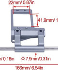 Behind The Axle BTA Servo Mount With Hydraulic Steering Link For 1/10 RC Crawler Capra F9 Portal Axle LCG Chassis DIY Parts Black