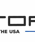 MOTOFAB LIFTS logo made in the USA with stylized text and design elements for automotive lifting products.