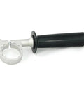 Heavy Duty Hammer Drill Side Handle Assembly Replacement Grip Fits Pc650hd Power Tools, ergonomic black and silver grip, 3.15x9.80 inches.