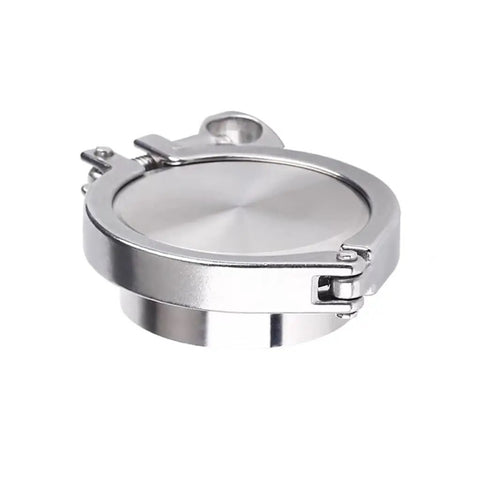 Top Shelf 304 Stainless Steel Ferrule Kit With Tri Clamp Pipe End Cap And Silicone Gasket For Dairy Food Processing Quick Fit Setup Durable Rugged Gear, stainless steel ferrule cap