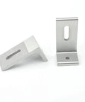 90 Degree Solar Panel Mounting L Bracket for RVs, Boats, and Off Grid Roofs aluminum alloy silver finish