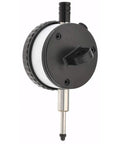 Dial Drop Indicator Half Inch Range With 0 To 50 Reading And Two Point Two Five Inch Dial Stainless Steel Stem Tungsten Carbide Ball Anvil Hardened Ground Point Lug And Flat Mount AGD Group Two Continuous Dial NPL Traceability Adjustable Bezel, side view