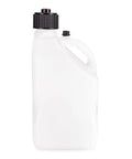 5.5 Gallon Motorsport Liquid Container Jug With Contoured Handle Multipurpose Cap And Rubber Gaskets White Ideal For Auto Fluids Non Potable Water And Outdoor Use