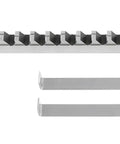 12mm Style D Keyway Broach HSS With Ground Solid Bar For Accurate Keyway Cuts In Inch Or Metric Sizes, 1 To 6 Inch Cutting Length, Includes Two Shims And Bright Finish, Built Tough Keyway Cutter Pro.