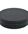 KobeIeen Electric Jewelry Turntable Display With 3 Speed Settings, sleek black rotating stand with control buttons.