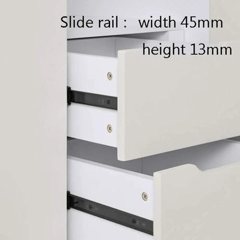 Full Extension Drawer Slides With Ball Bearing Rails 22 Inch Side Mount Track Kit For Kitchen Drawers, close-up of mounted slides