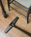 Upright and Canister Vacuum Extension Hose and Attachment Kit cleaning wood floor under chair