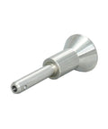 8 Millim Stainless Steel Quick Release Pin Button Type Heavy Duty Detachable Fastener Tool Free For Frequent Disassembly Projects And Rigging Gear, side view of fastener showing button end.