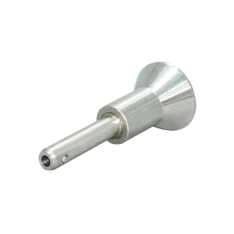8 Millim Stainless Steel Quick Release Pin Button Type Heavy Duty Detachable Fastener Tool Free For Frequent Disassembly Projects And Rigging Gear, side view of fastener showing button end.