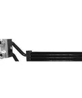 Durable Transmission Oil Cooler For Jeep Wrangler 2018-2020 And Gladiator 2020 With 3.6L, 2.0L, Or 3.0L Engines Keeps Your Ride Cool And Smooth While Cruising Down The Trail Without Worrying About Overheating Issues, black metal cooler with mounting ports